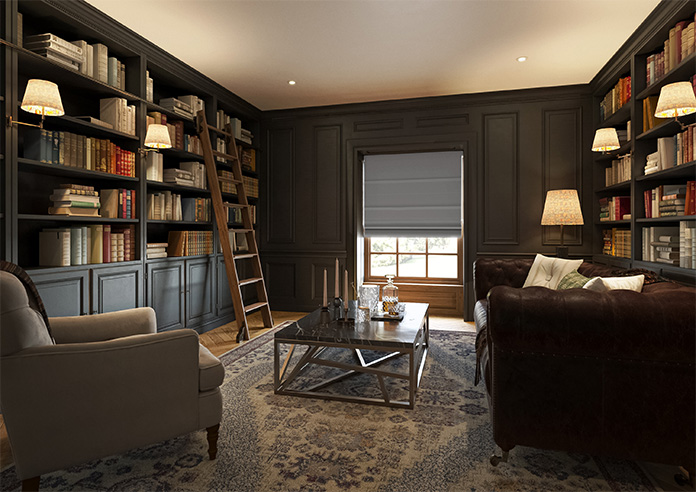 Menton, Tempered Grey - Twist&Fit Roman Blind - Image 6